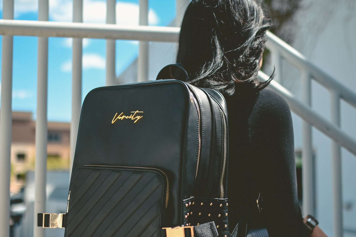 Varcity Gold Lux Leather Street Backpack