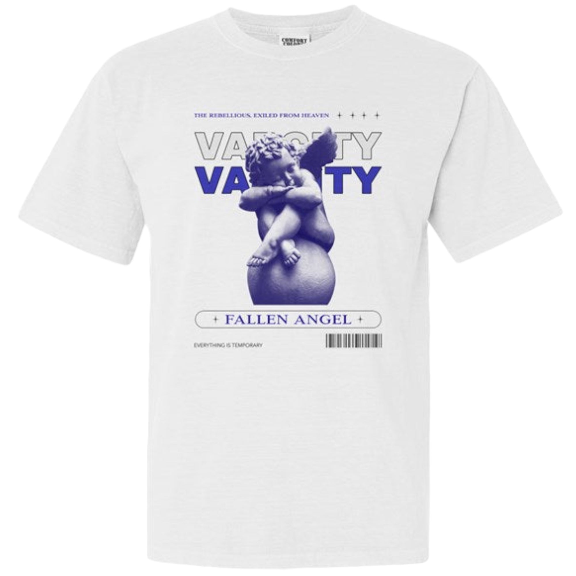Varcity ® Rebellious Fallen Angel T Shirt White