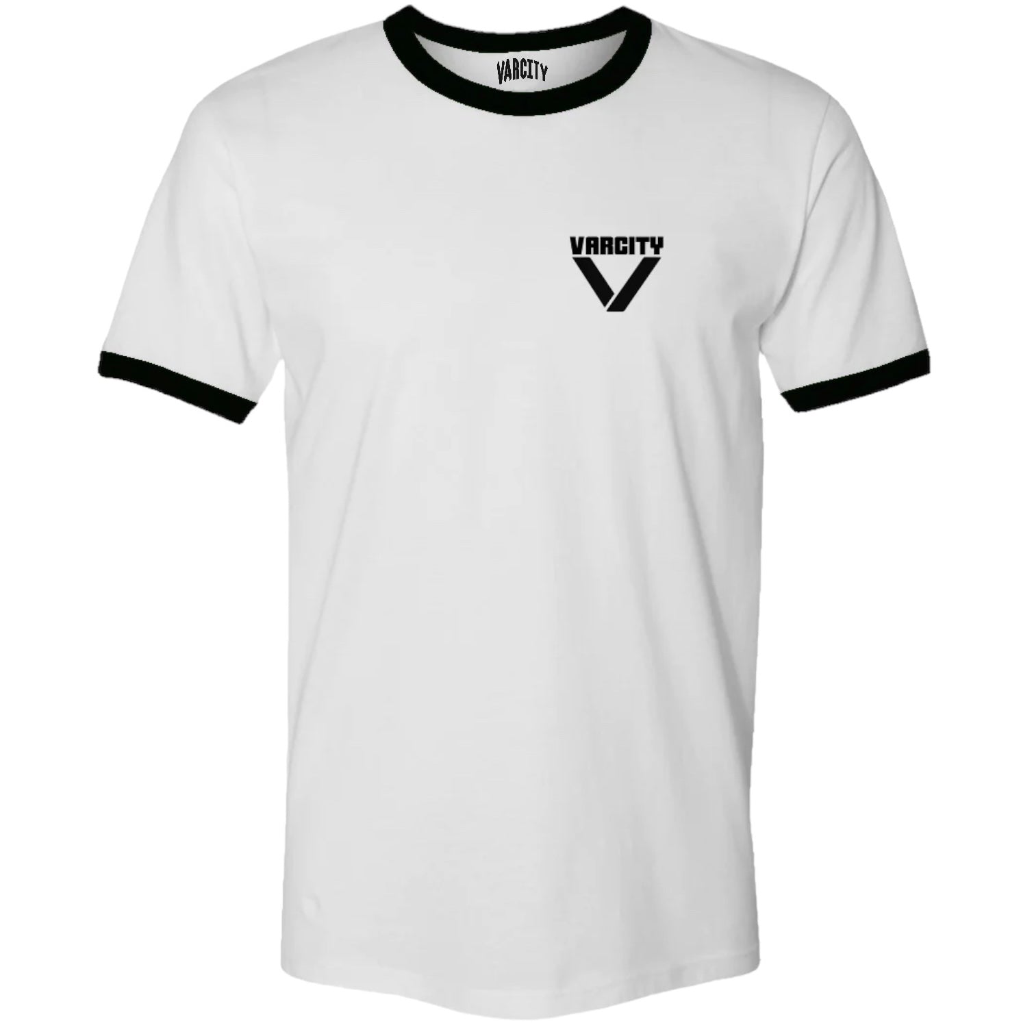 Vintage Varcity ® ￼Ringer Tee White