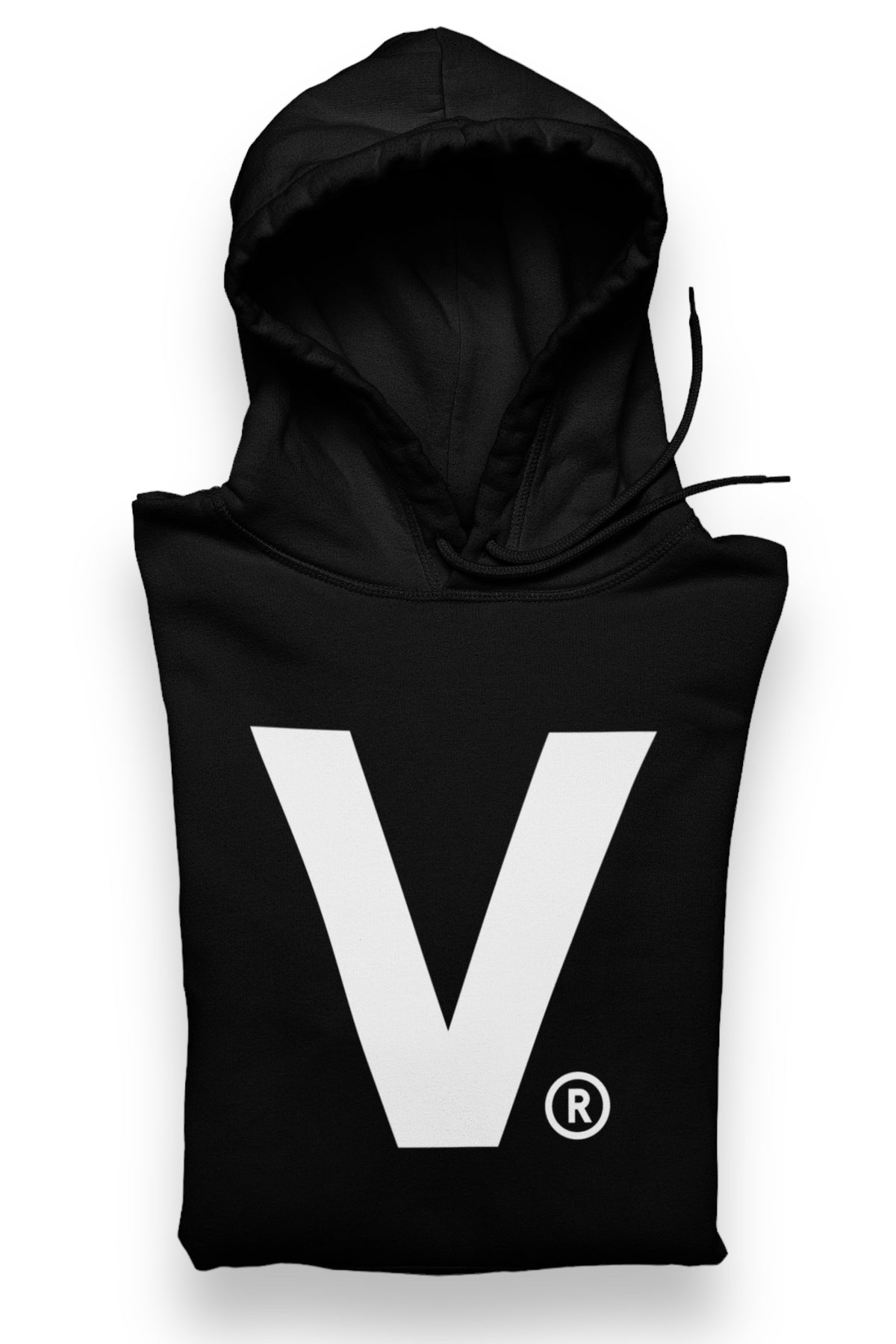 Varcity ® Iconic V Logo Pullover Hoodie Black White