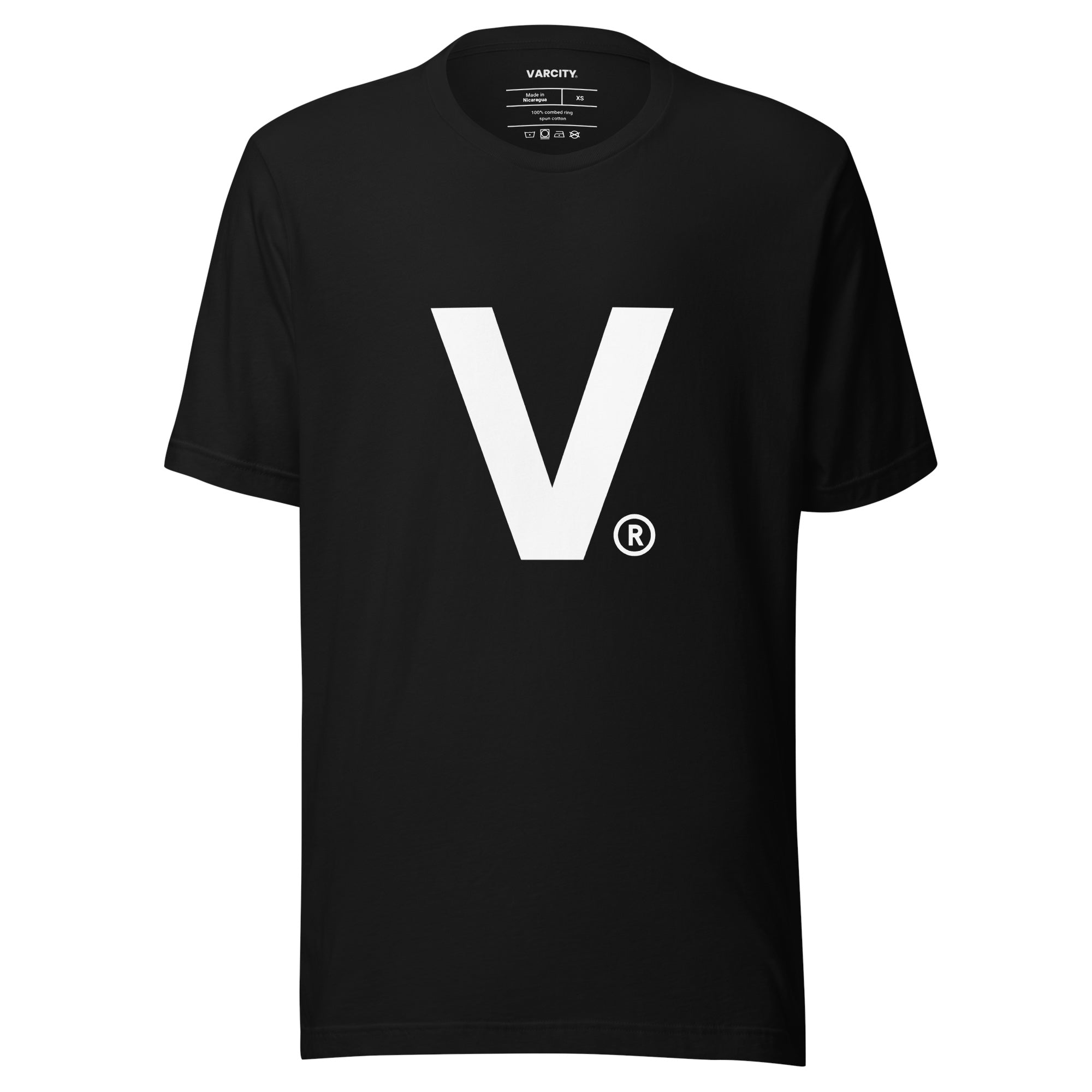 Varcity ® Fundamentals V Logo Lightweight Premium Tee Black