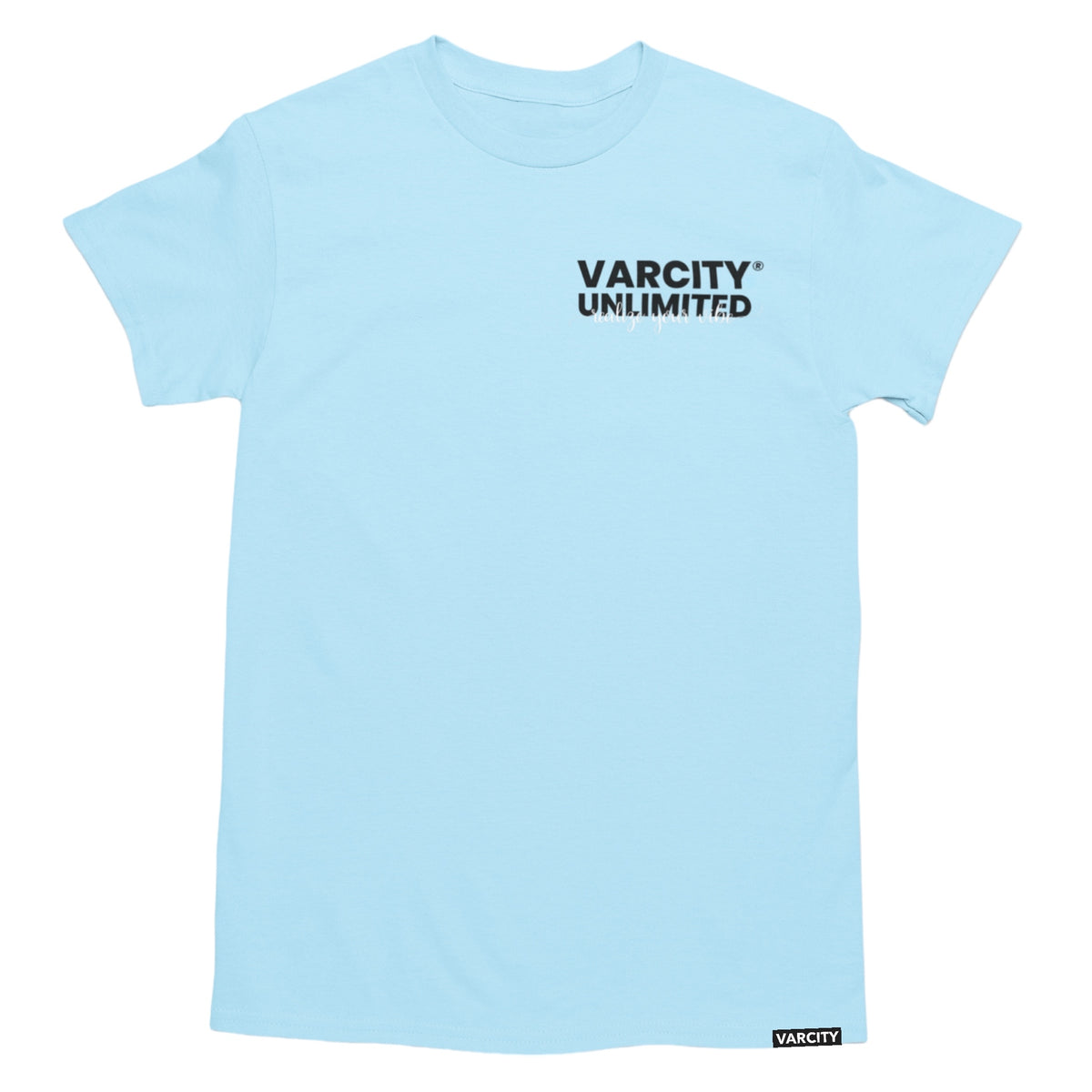 Varcity ® Unlimited Realize Your Vibe T Shirt Light Blue