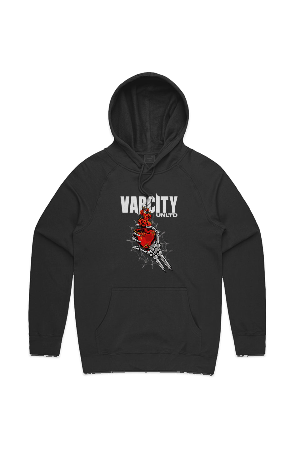 Varcity Unltd ® Graphic Burning Heart Hoodie
