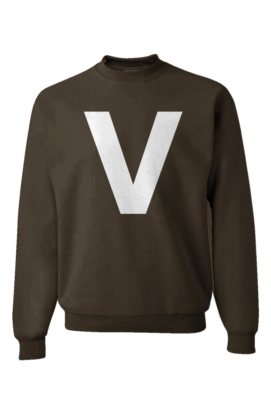 Varcity ® Fundamentals V Logo Crewneck Sweatshirt Chocolate