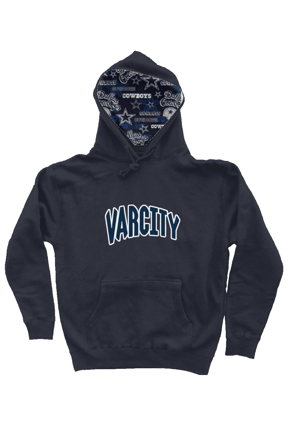 Varcity DAL Navy Pullover Hoodie