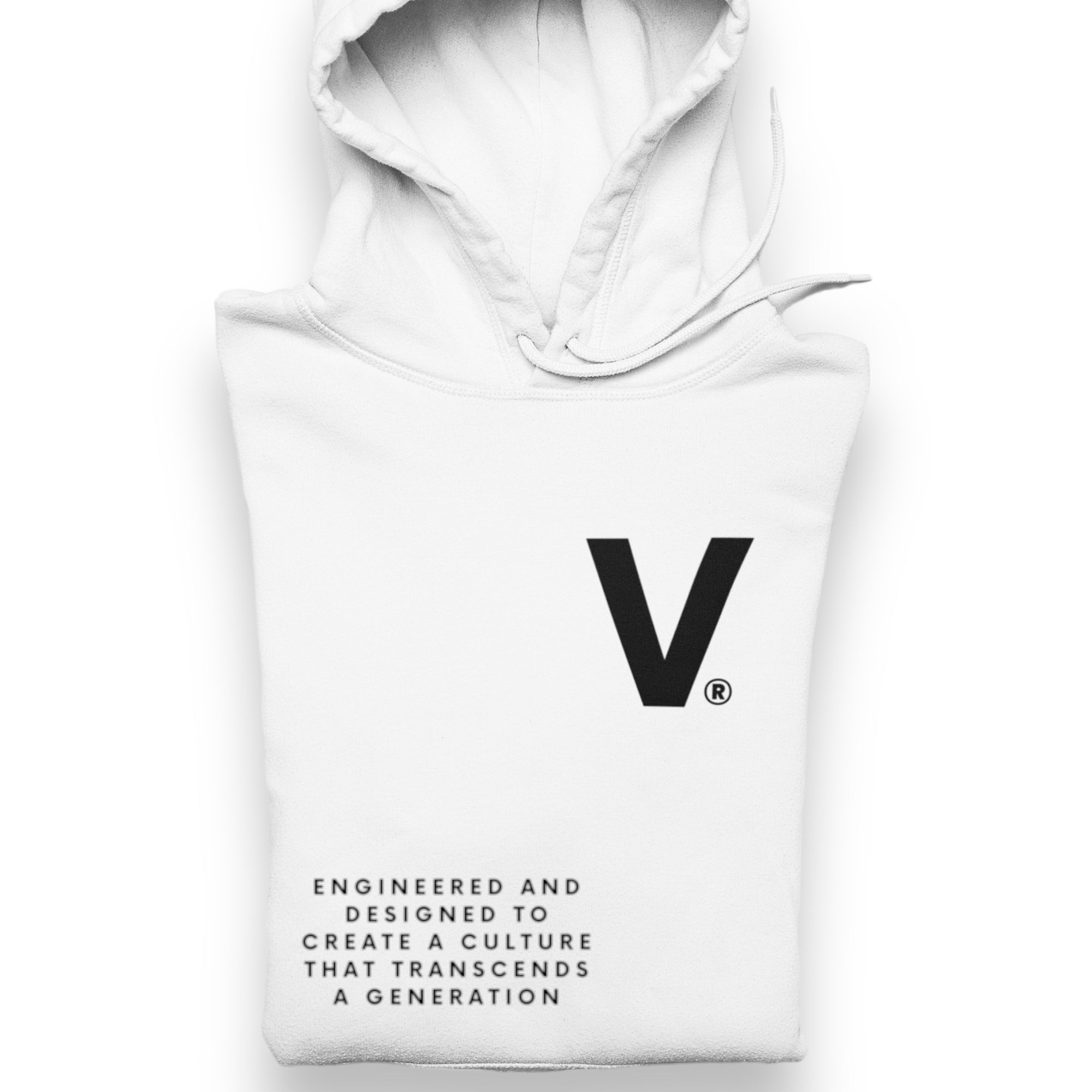 Varcity ® Iconic V Logo Pullover Hoodie White/Black