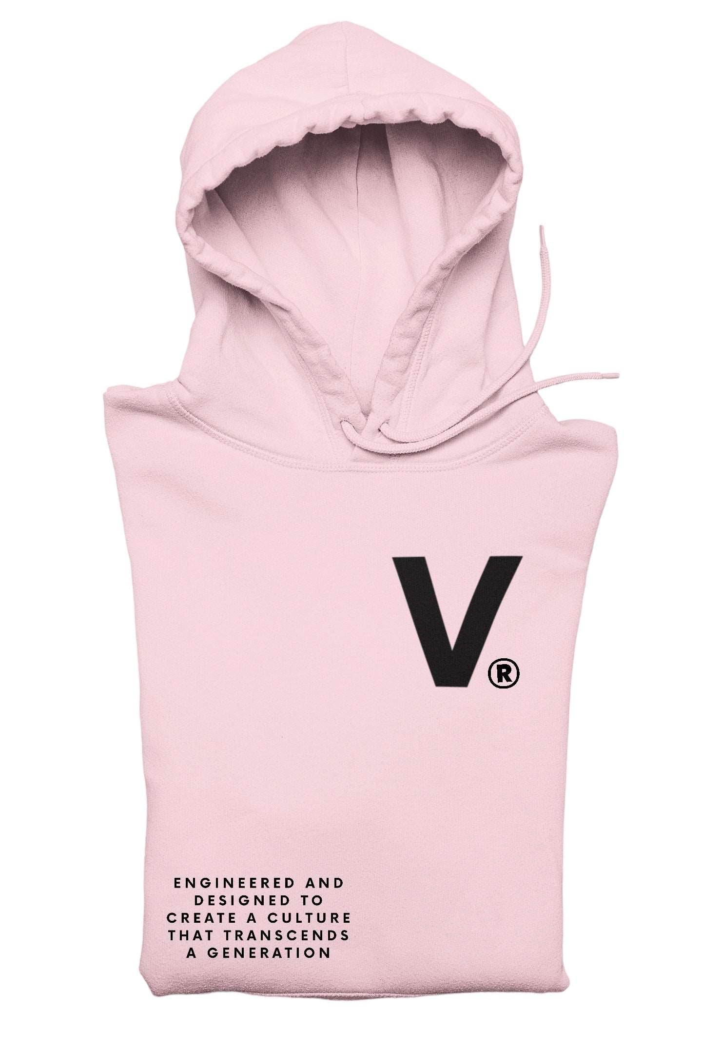 Varcity ® Fundamentals Iconic V Logo Vision Statement Hoodie Classic Pink