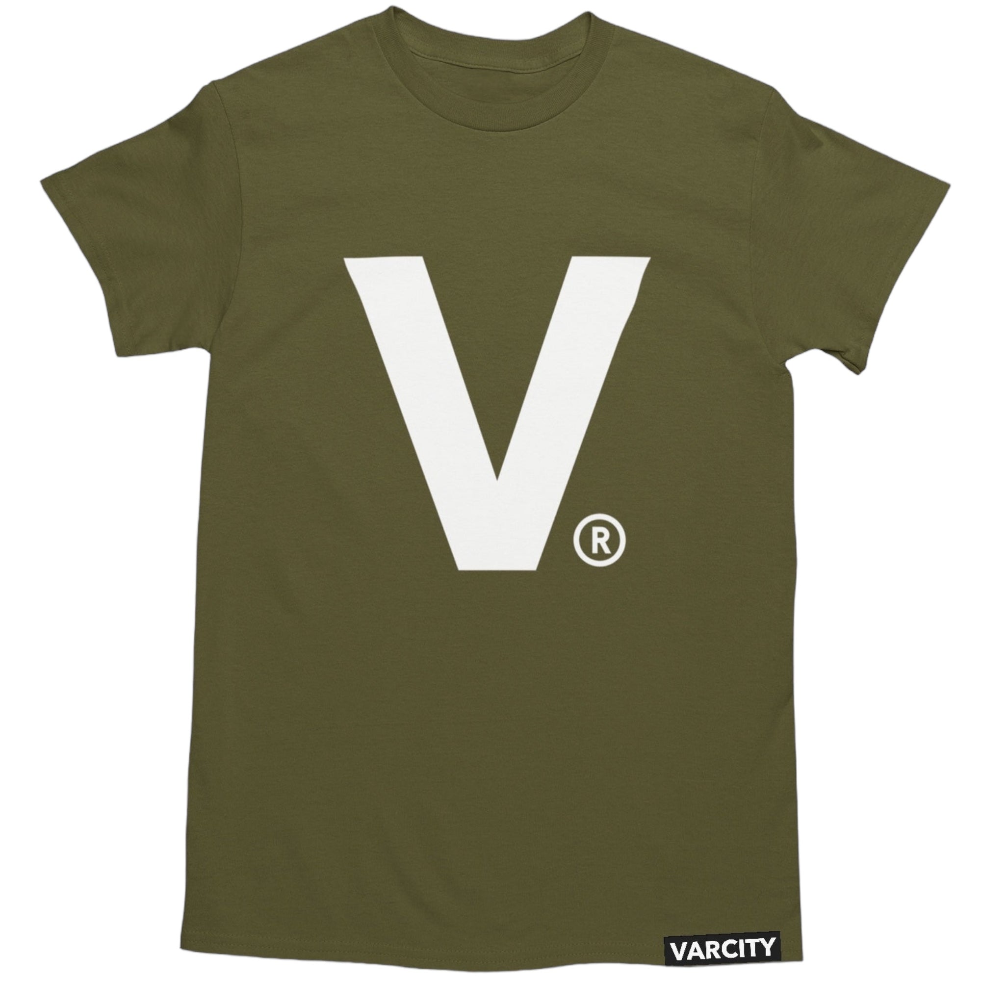 Varcity ® Fundamentals V Logo Light Weight Premium Tee Army