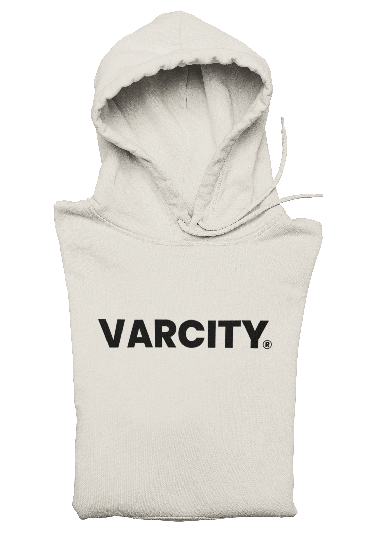 Varcity ® Fundamentals Statement Logo Hooded Sweatshirt Ivory