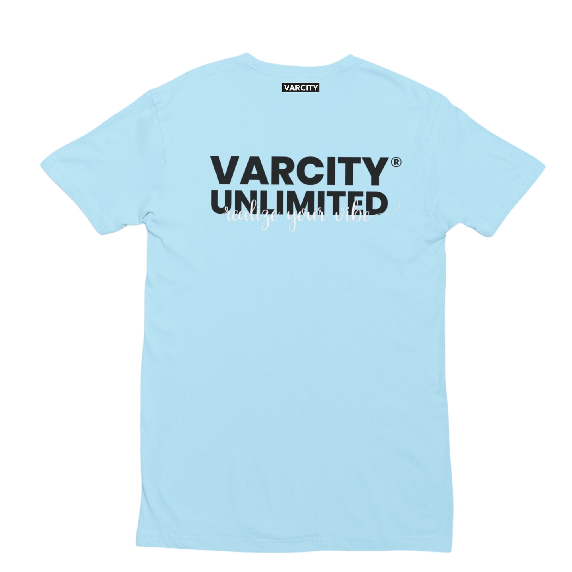 Varcity ® Unlimited Realize Your Vibe T Shirt Light Blue