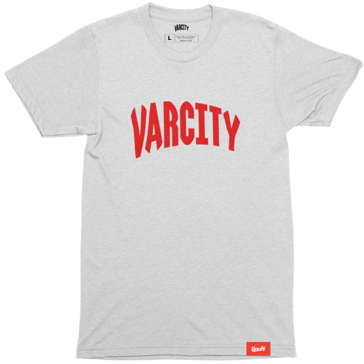 Varcity ® Red OG Logo Tee White