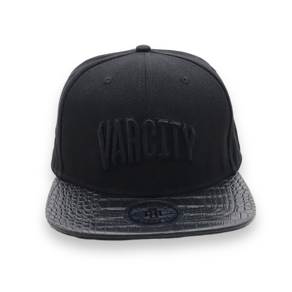 Signature Varcity ® Crocodile Brim Adjustable Cap Black