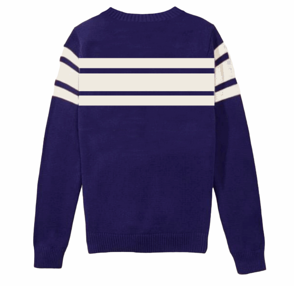 Varcity ® Club Jacquard Letterman Stripe Sweater Navy