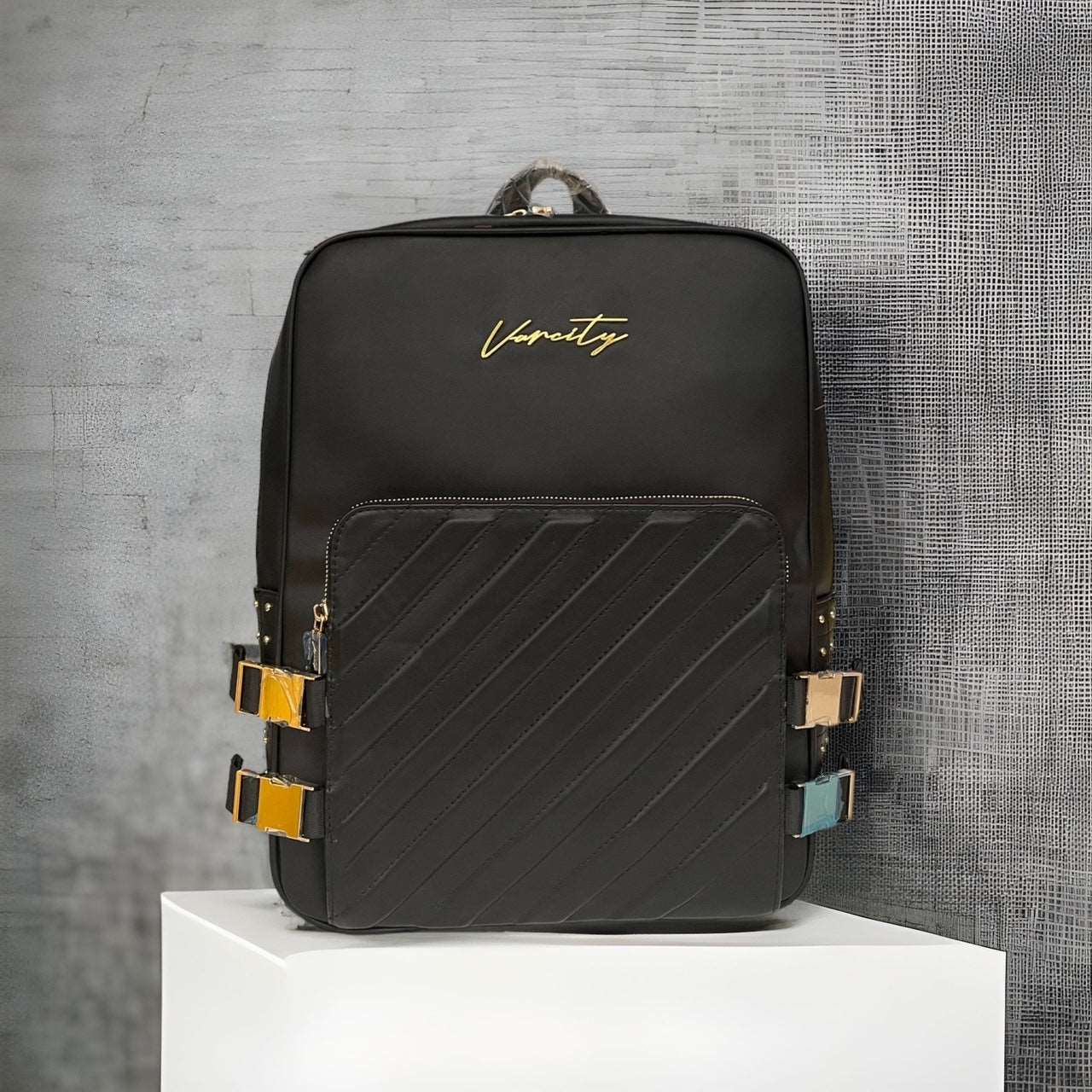 Varcity Gold Lux Leather Street Backpack