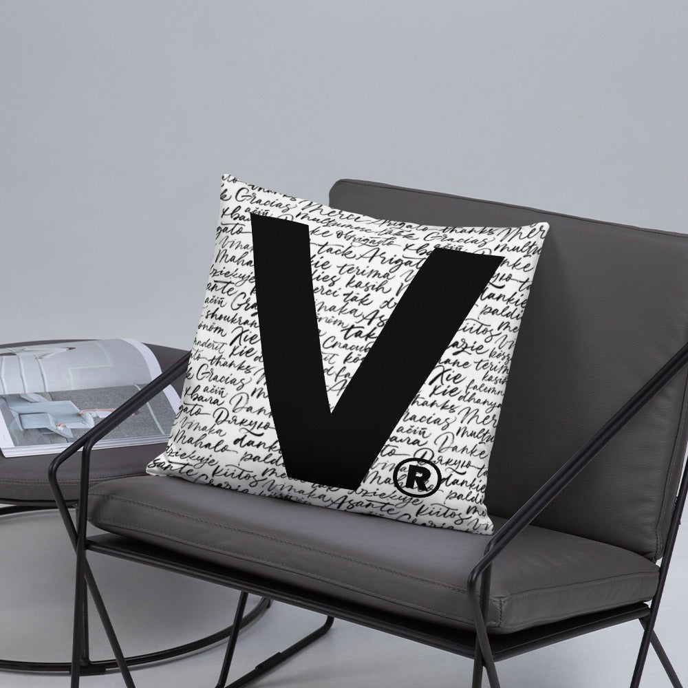 Varcity Iconic V Decorative Accent Pillow