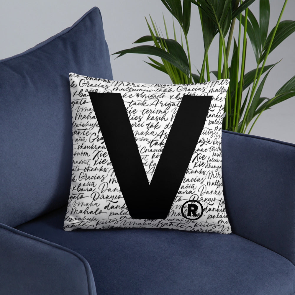 Varcity Iconic V Decorative Accent Pillow