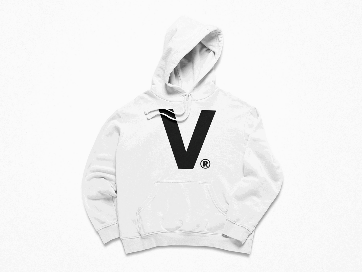 Capital Logo Hoodie White