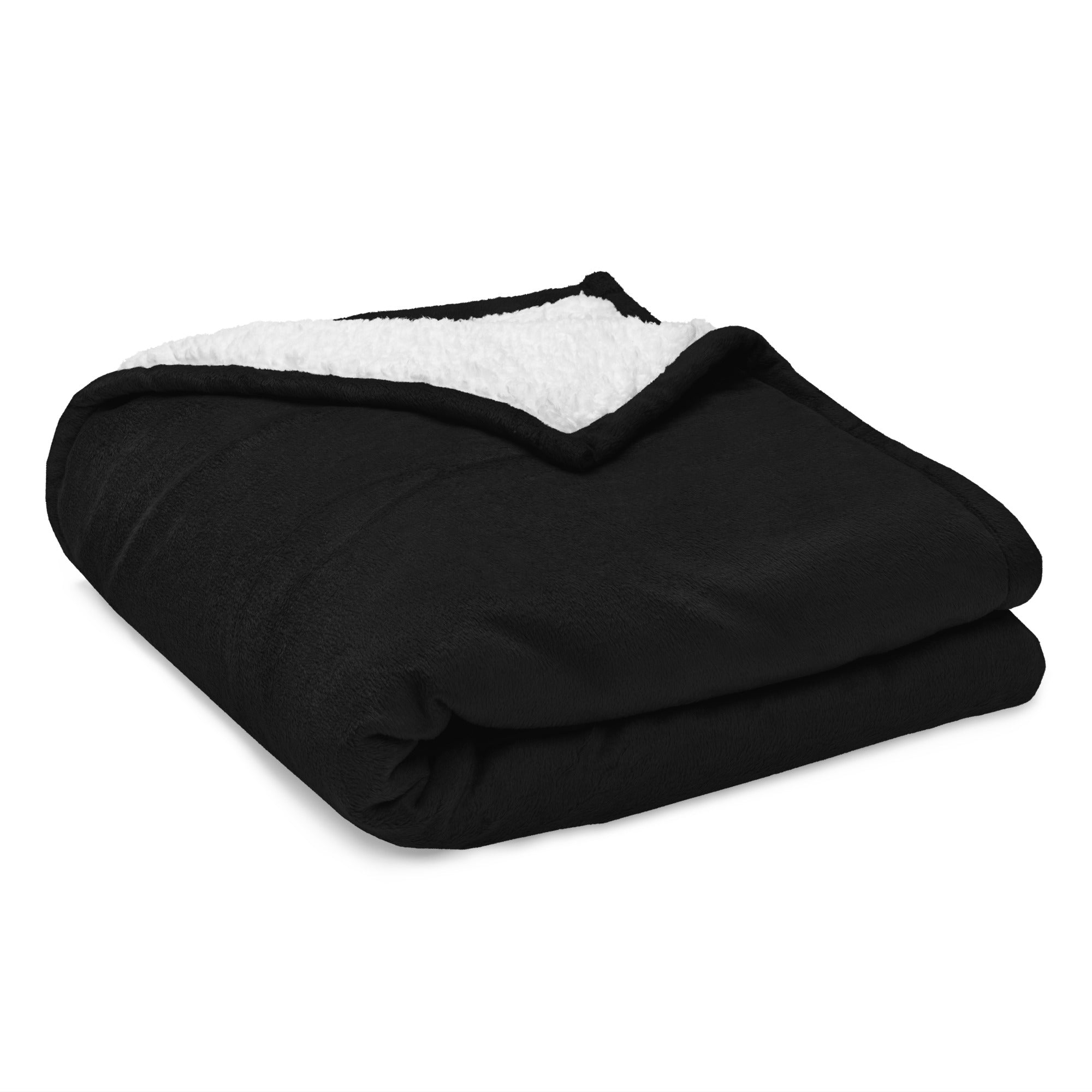 Varcity Premium Iconic V sherpa blanket Black/White