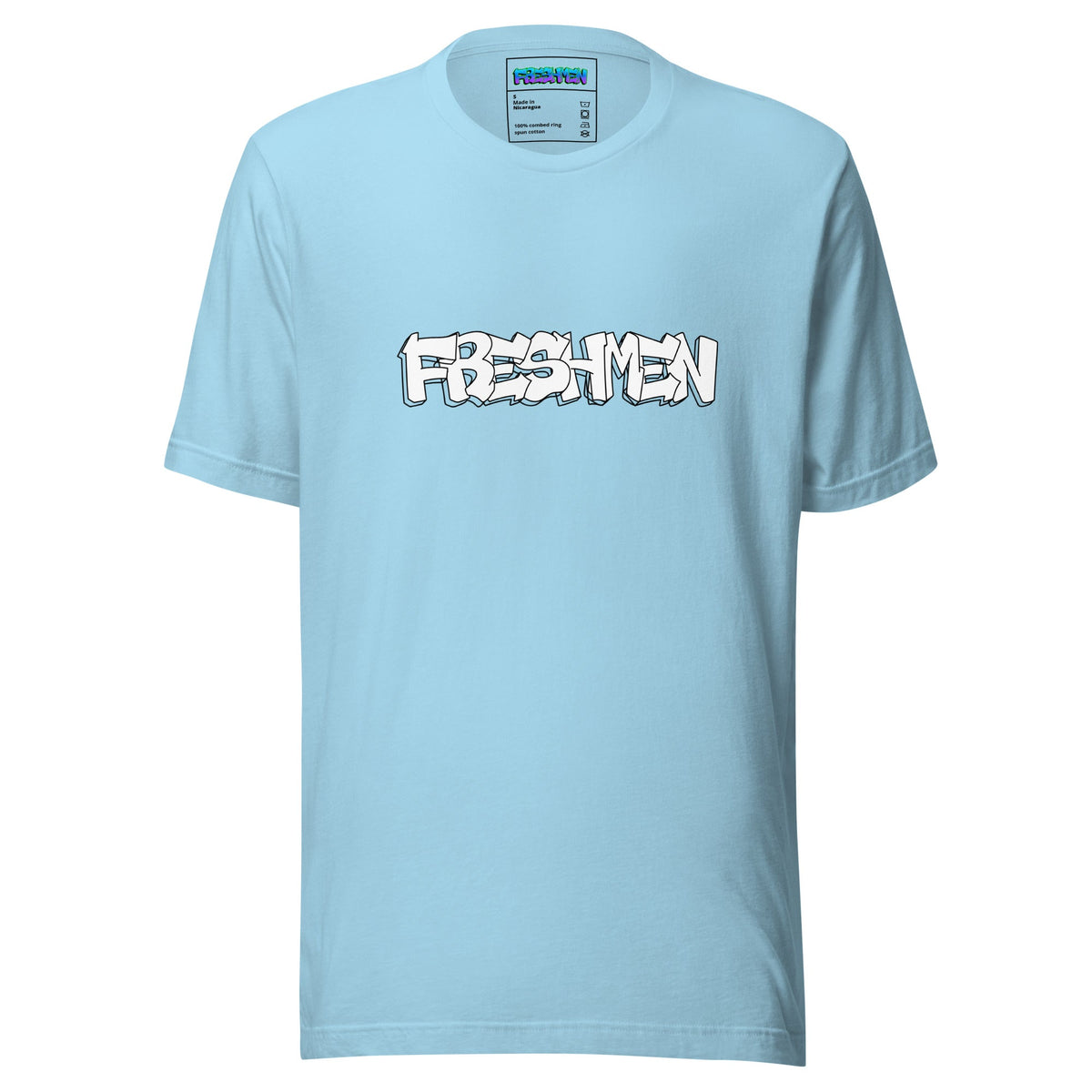 Freshmen All White Graffiti Logo Unisex T-Shirt