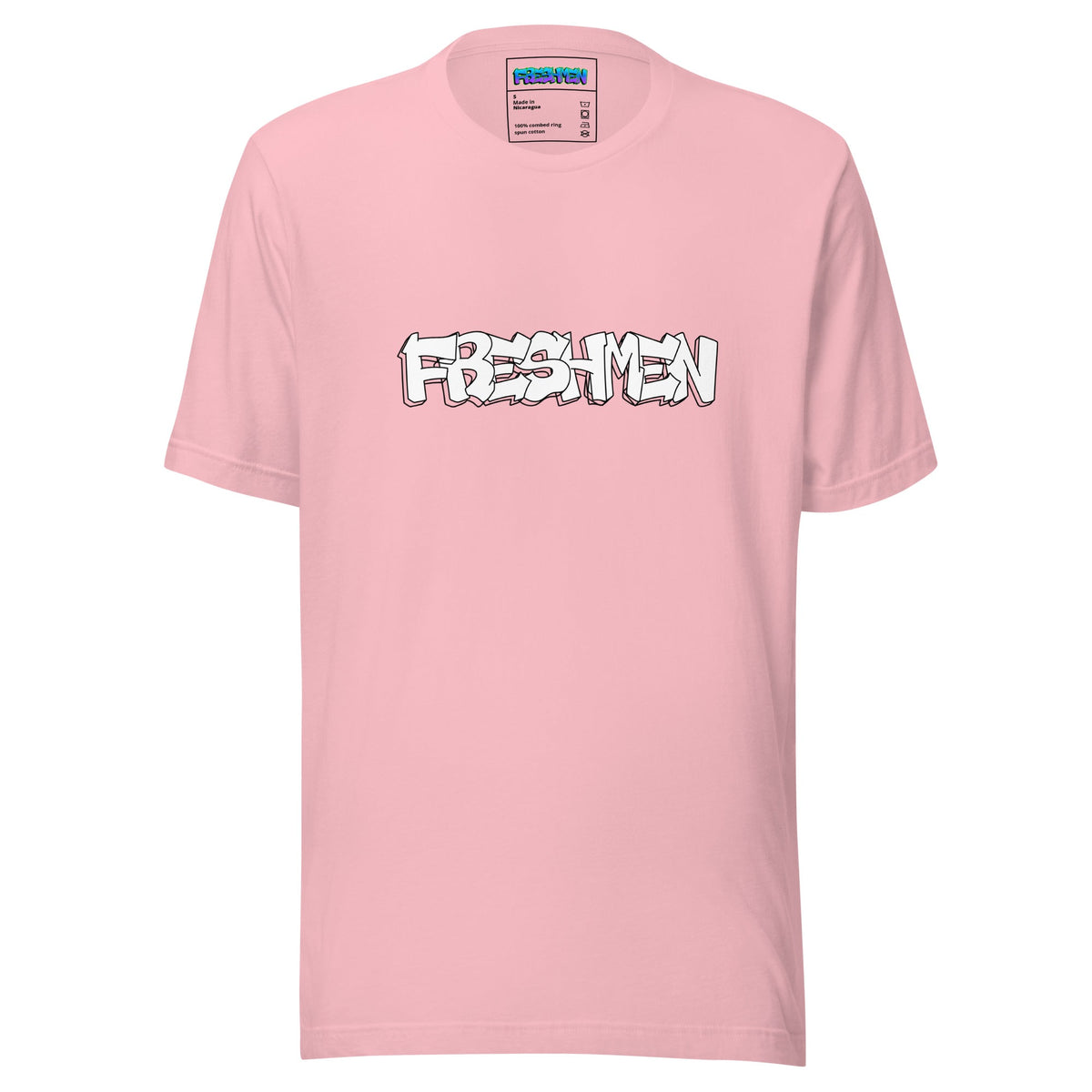 Freshmen All White Graffiti Logo Unisex T-Shirt