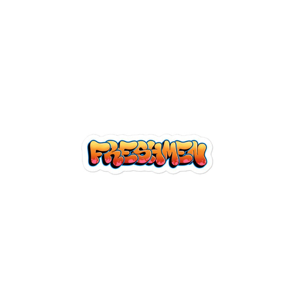 Freshmen Graffiti Bubble-free stickers - 3″×3″