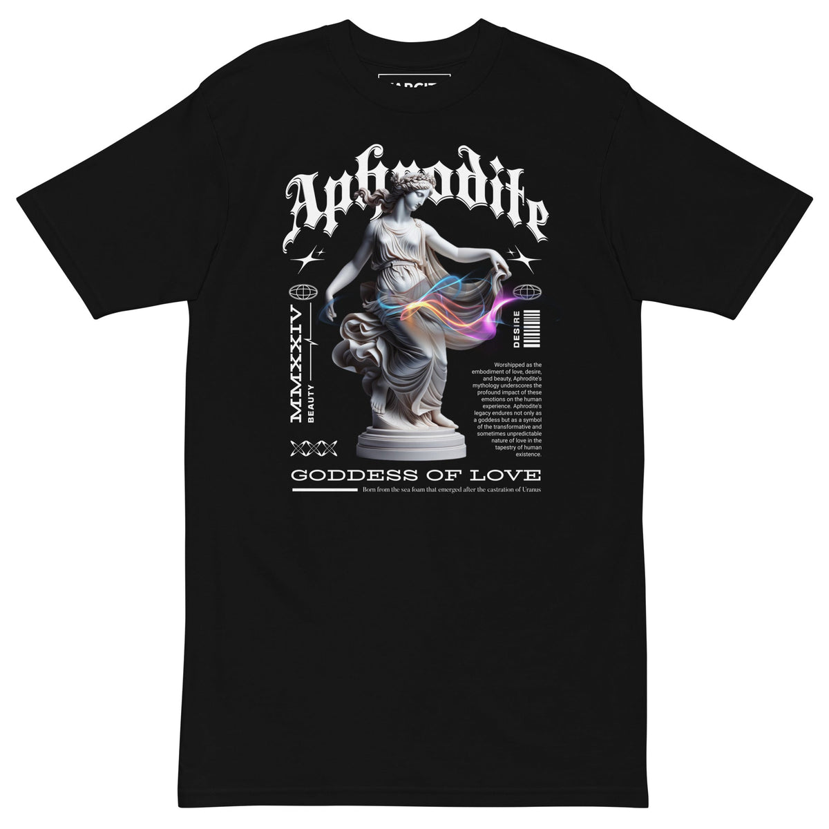 Human Element Aphrodite Premium Graphic Tee Black