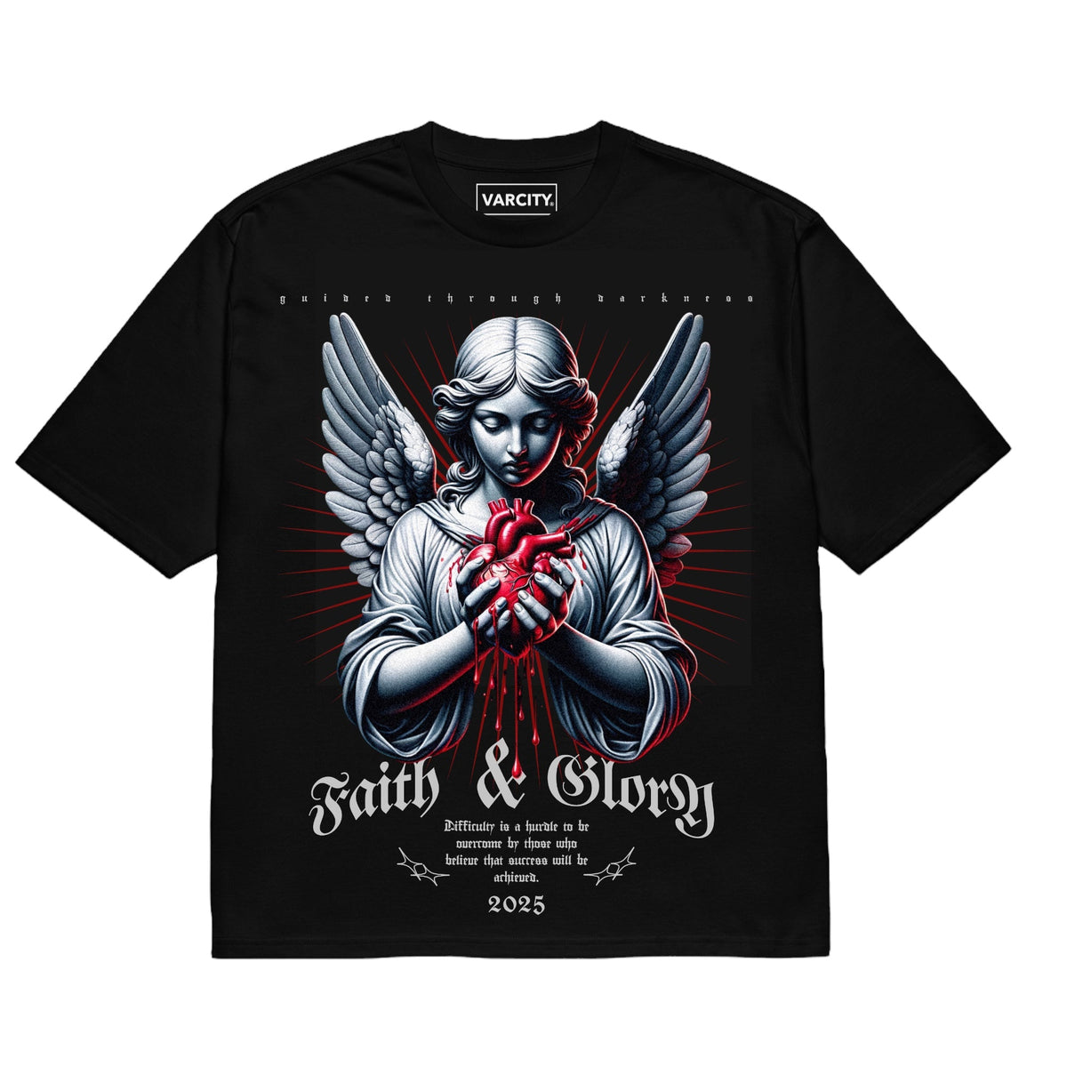 Human Element Faith &amp; Glory Premium Graphic Tee Black