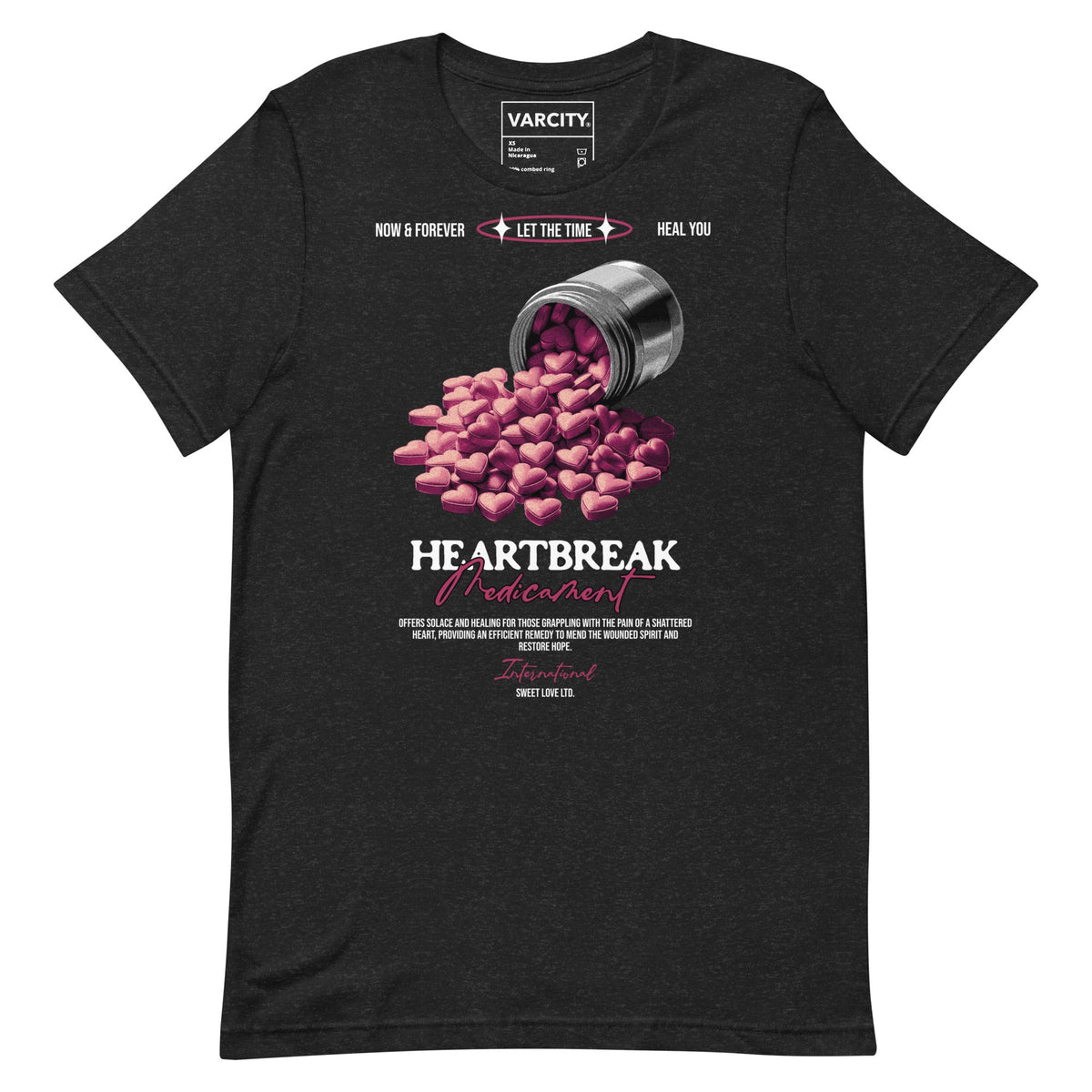 Human Element Heartbreak Premium Graphic T-Shirt Black