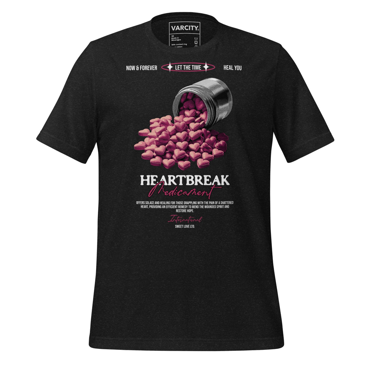 Human Element Heartbreak Premium Graphic T-Shirt Black