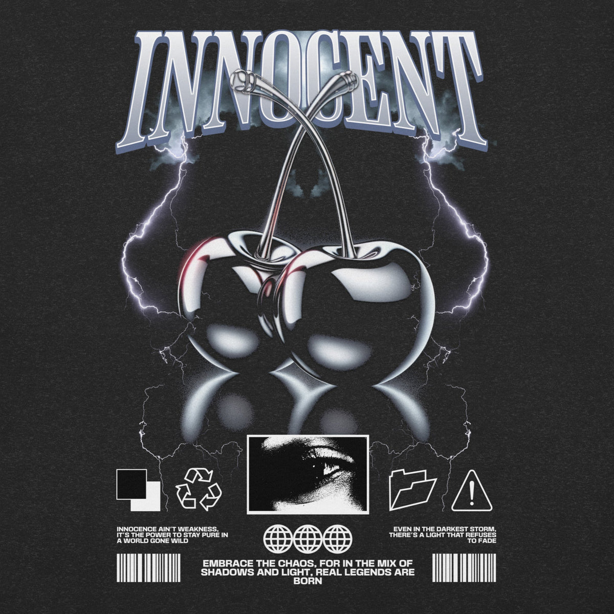 Human Element Innocent Graphic Premium T-Shirt Black