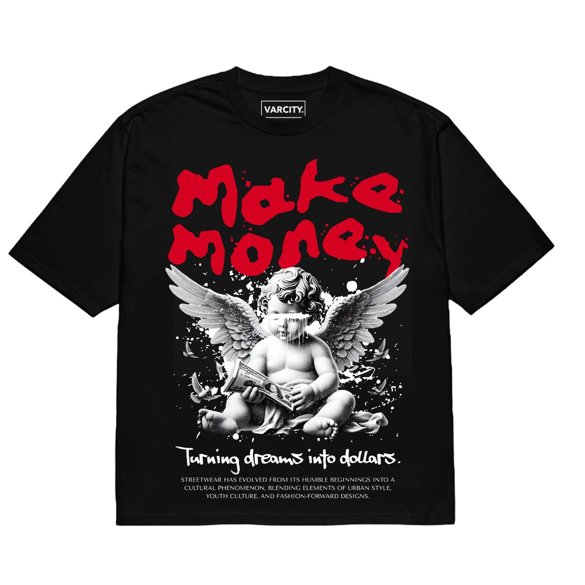 Human Element Make Money Premium Graphic Tee Black