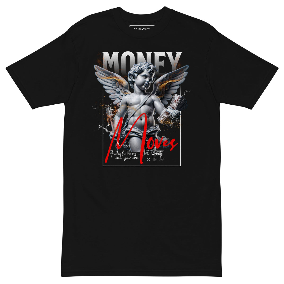 Human Element Money Moves Premium Tee Black