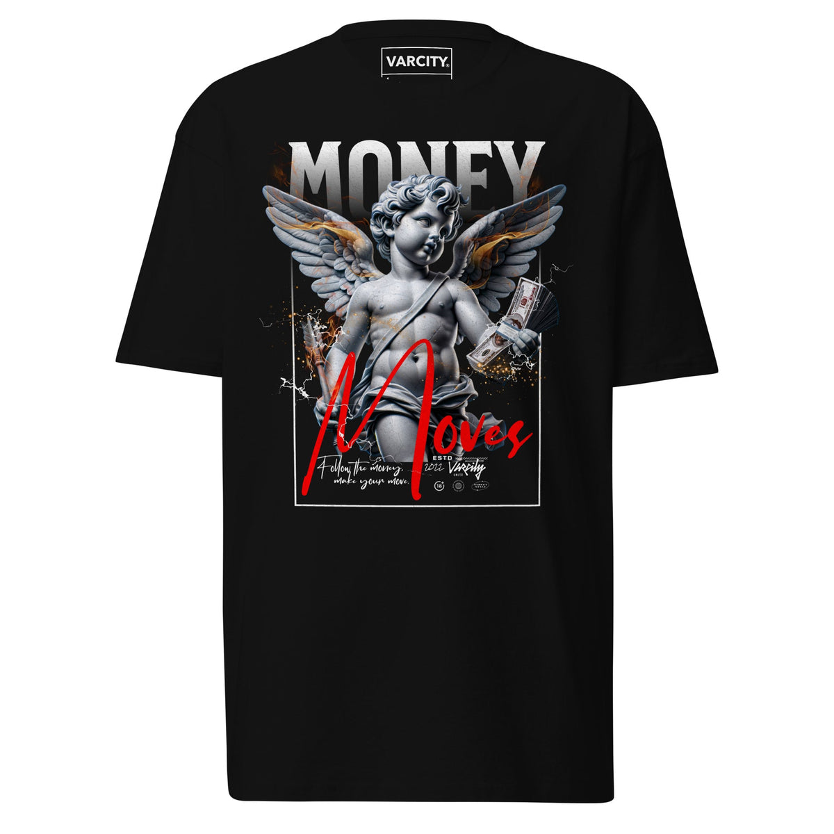 Human Element Money Moves Premium Tee Black