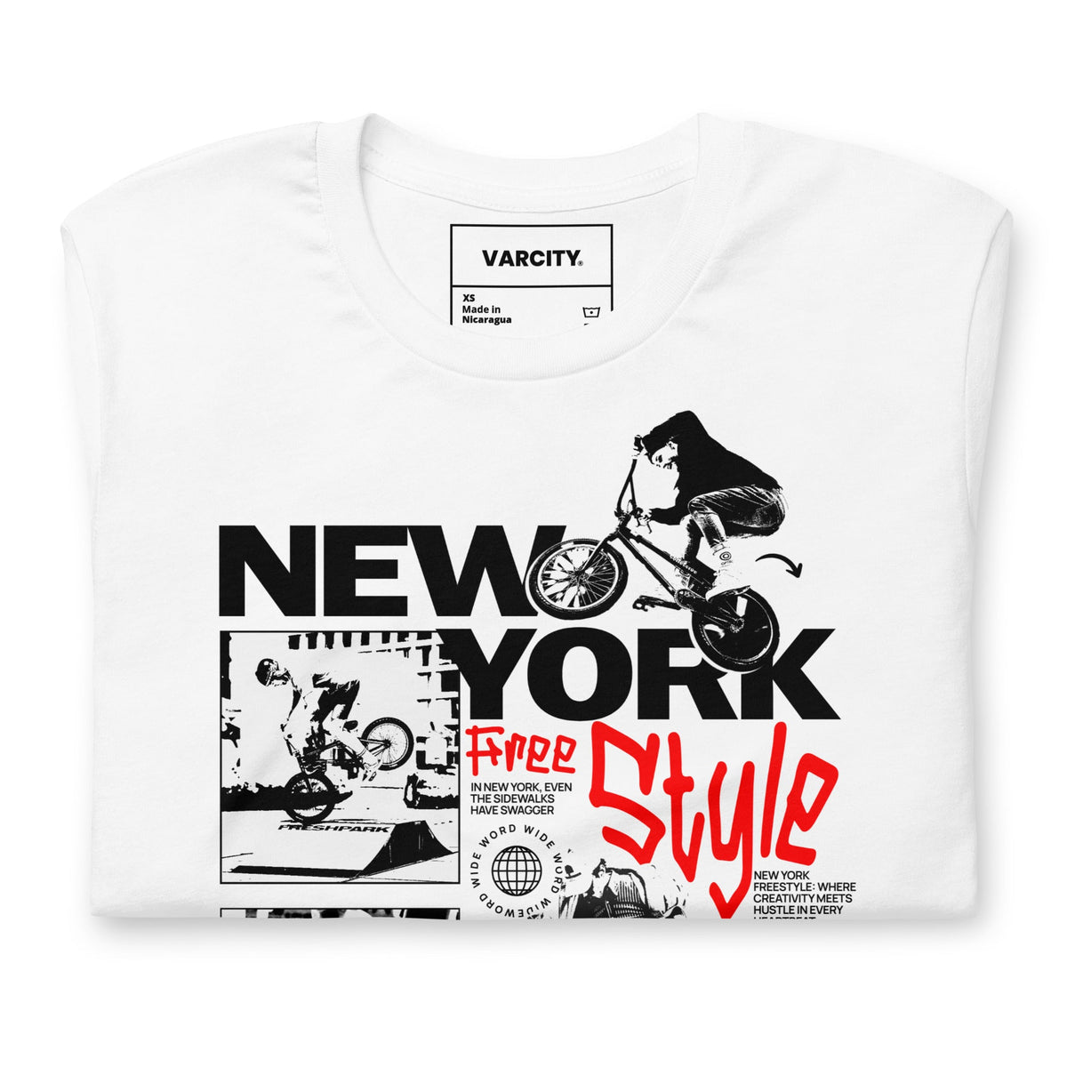 Human Element New York Freestyle Premium Graphic T-Shirt White