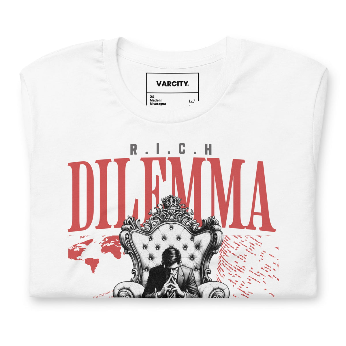 Human Element R.I.C.H Dilemma Premium Graphic T-Shirt White