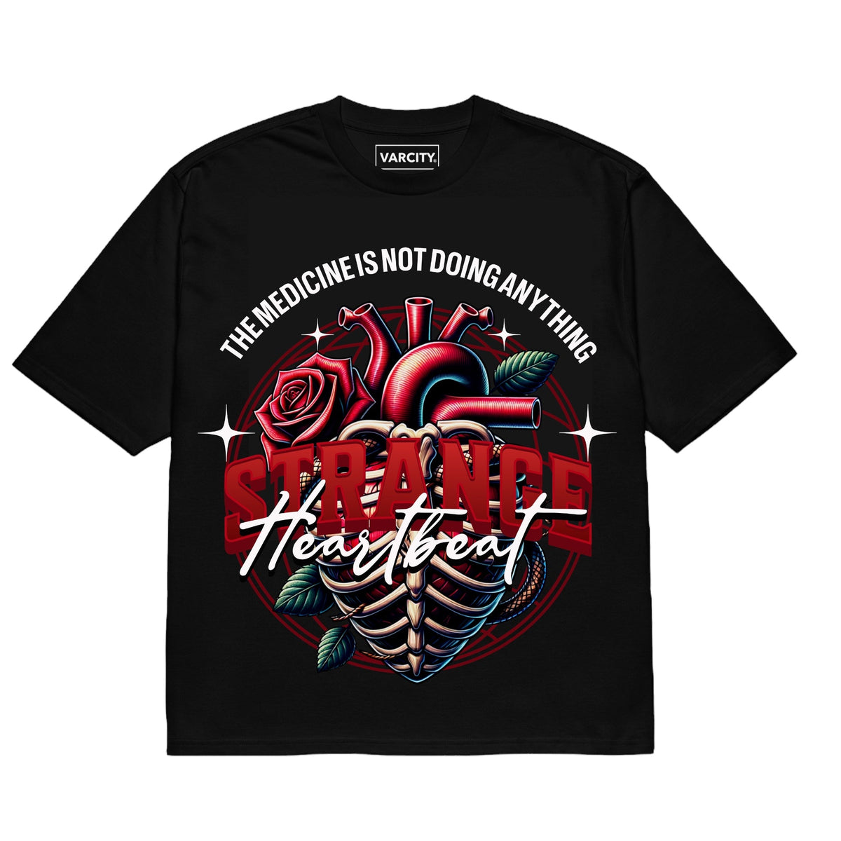 Human Element Strange Heartbeat Men’s Premium Tee Black