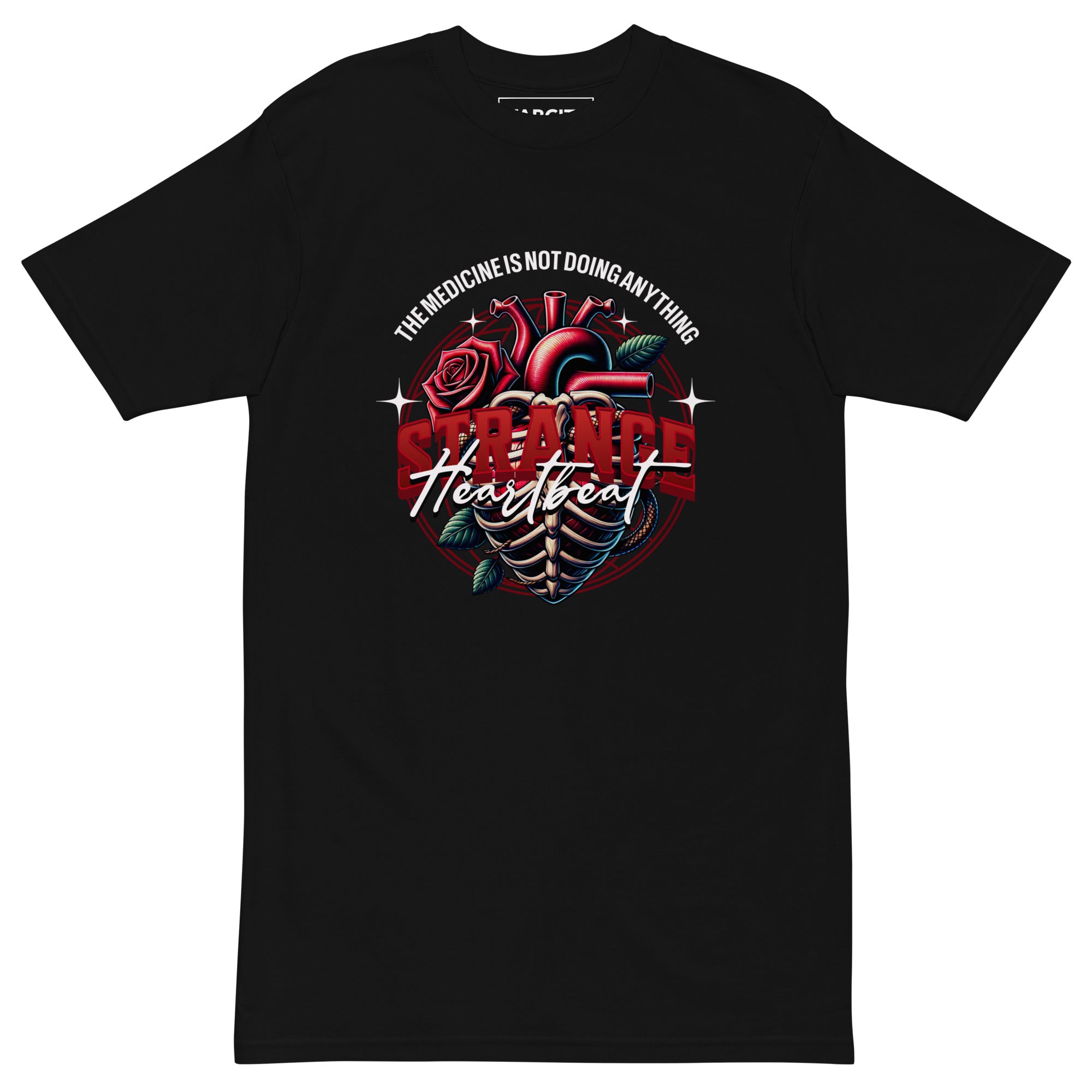 Human Element Strange Heartbeat Men’s Premium Tee Black