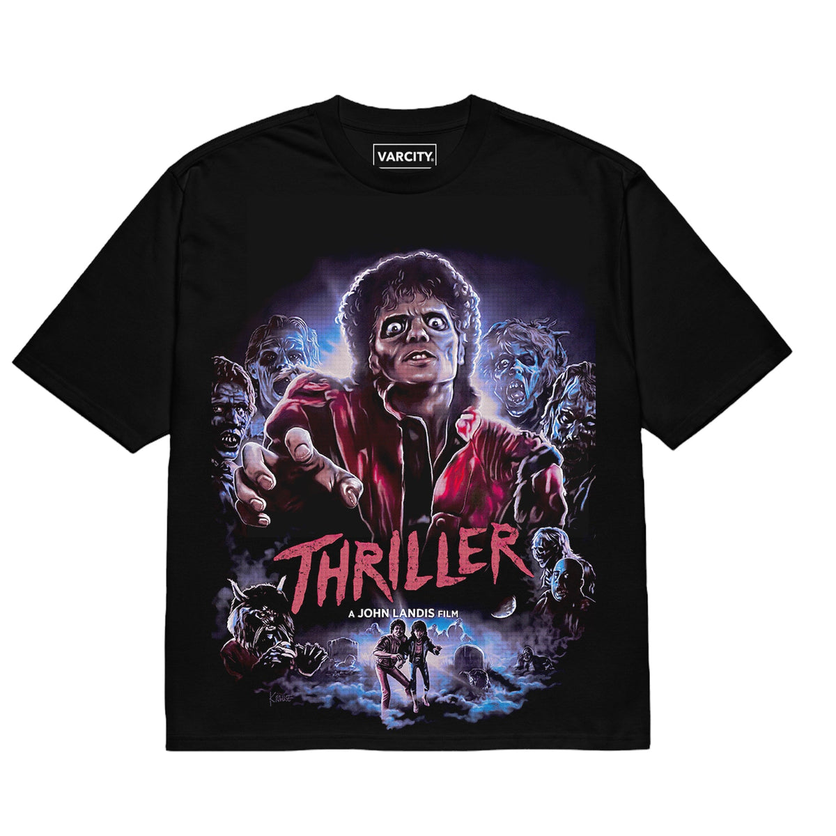 Human Element x Thriller Premium Graphic T-Shirt Black