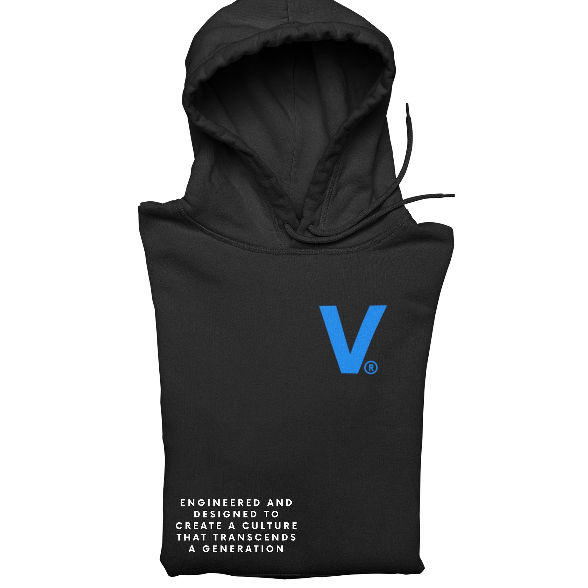 Iconic V logo Hoodie Blk/Royal