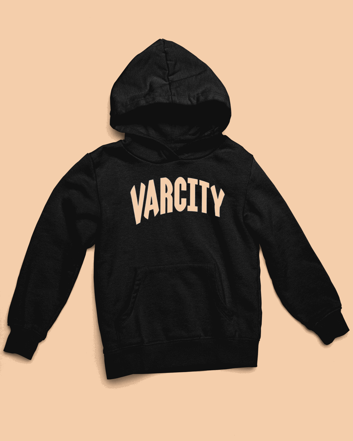 Junior Varcity ® Pullover Hoodie Black