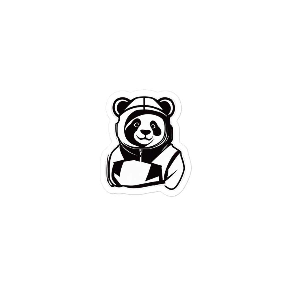 Varcity Hooded Panda Bubble-free stickers