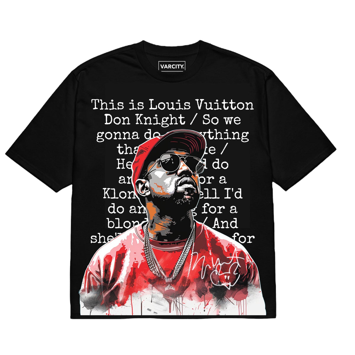 Lyrically Speaking x Ye Premium Block Graphic Tee Black