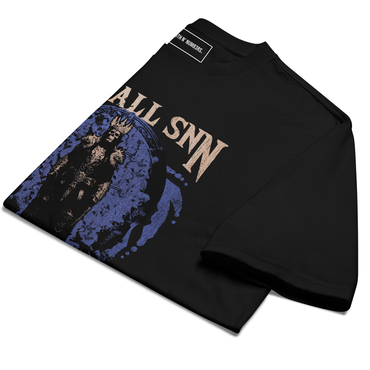 STRGTH N&#39; NUM83RS We All SNN Oversized Heavyweight T-Shirt Black