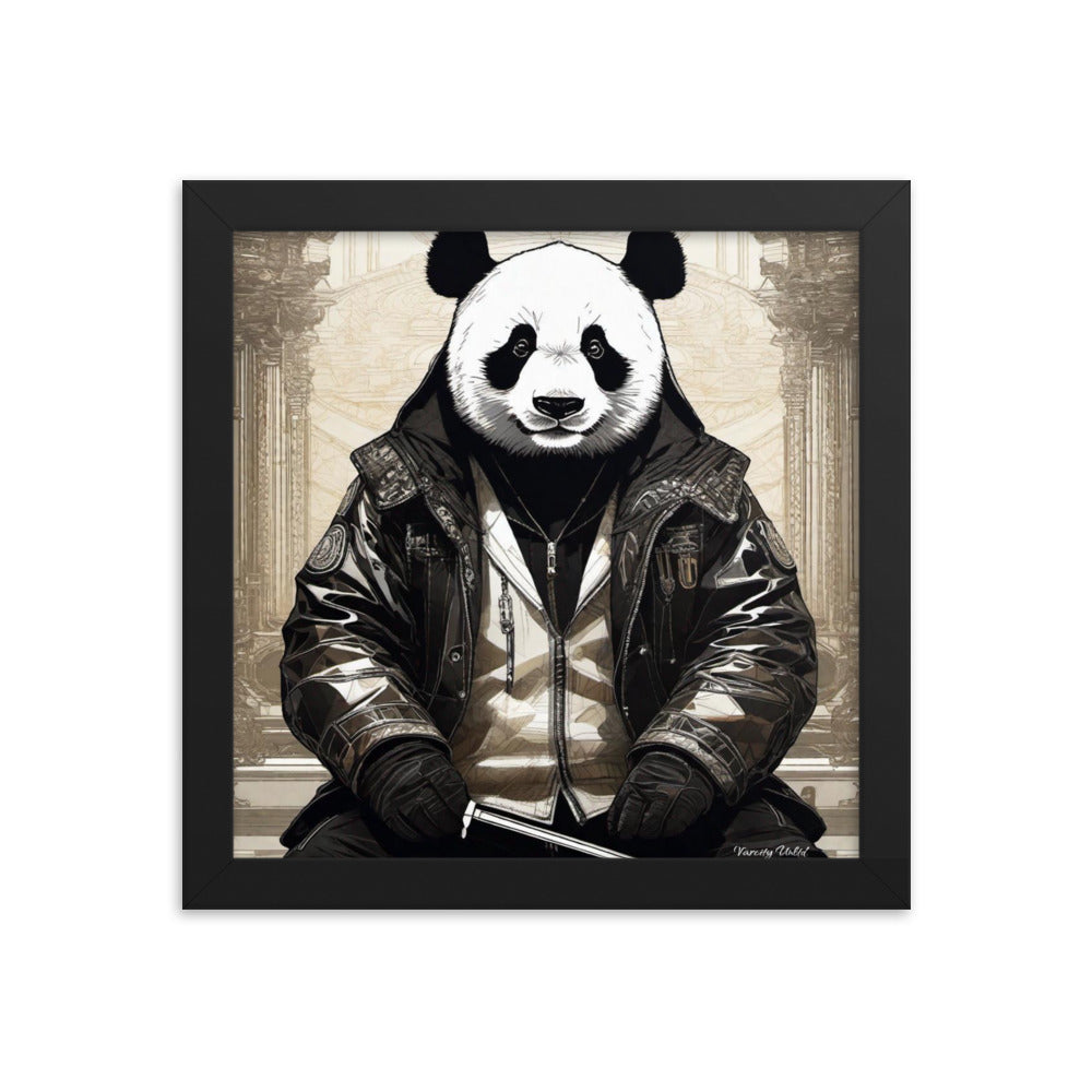Varcity Unltd Framed Youxia Panda Matte Photo Poster