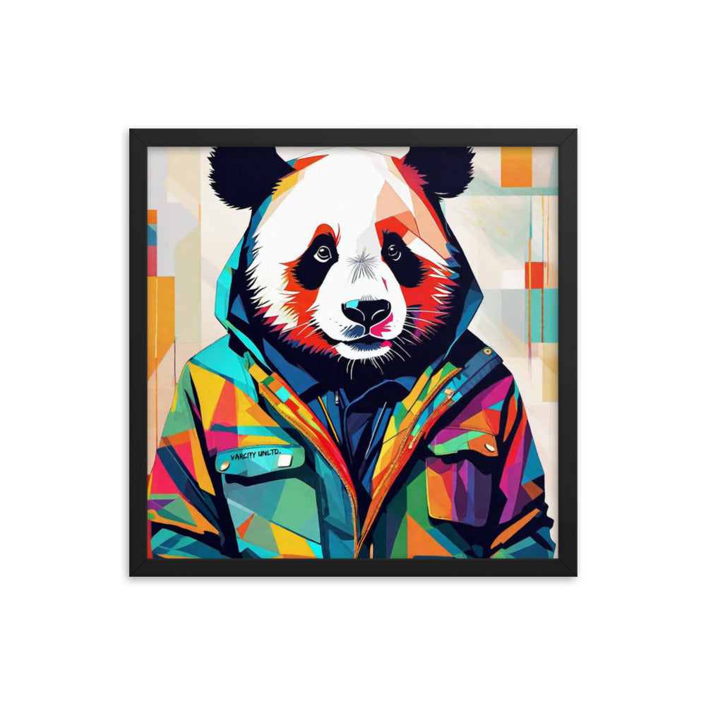 Varcity Unltd Framed Panda Poster