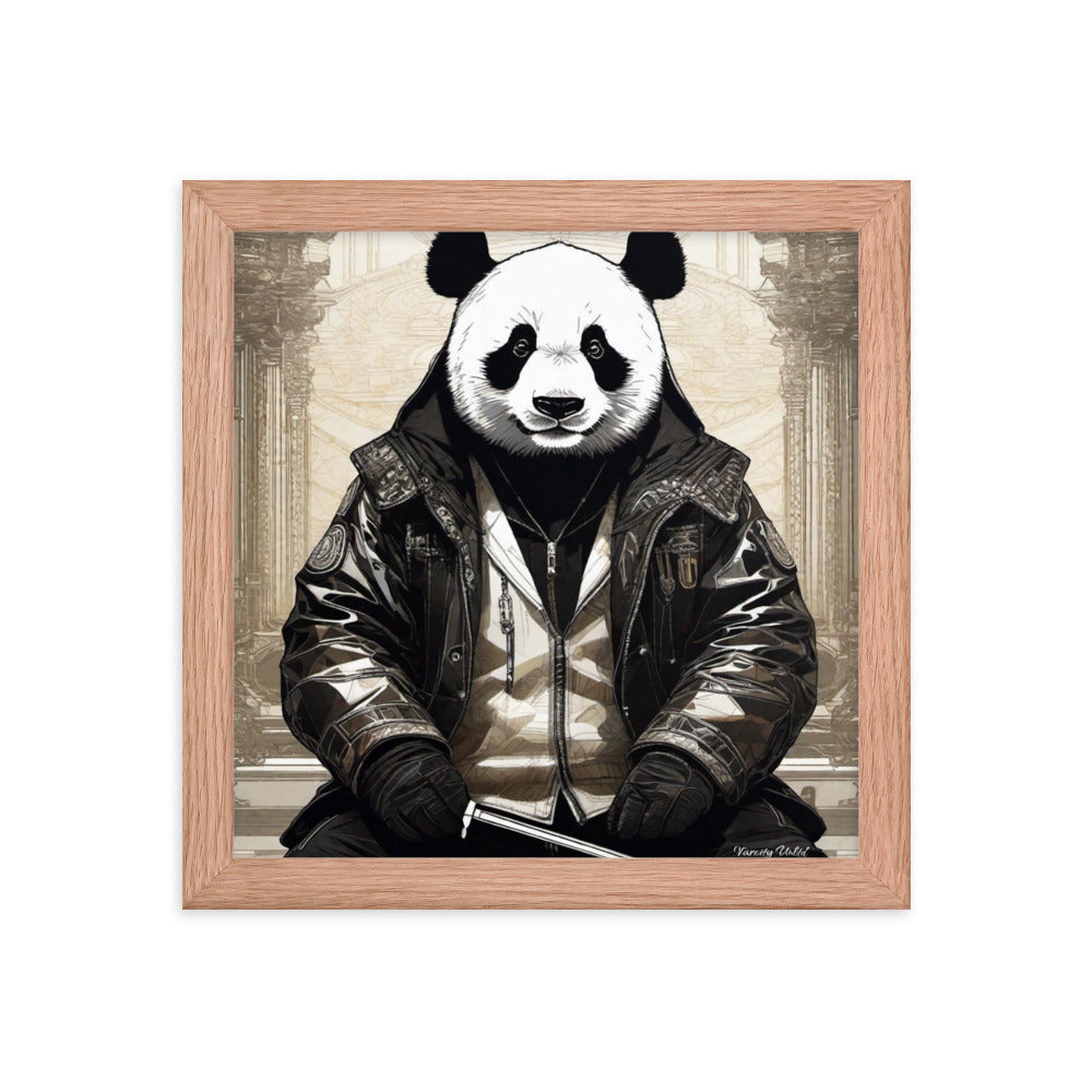 Varcity Unltd Framed Youxia Panda Matte Photo Poster