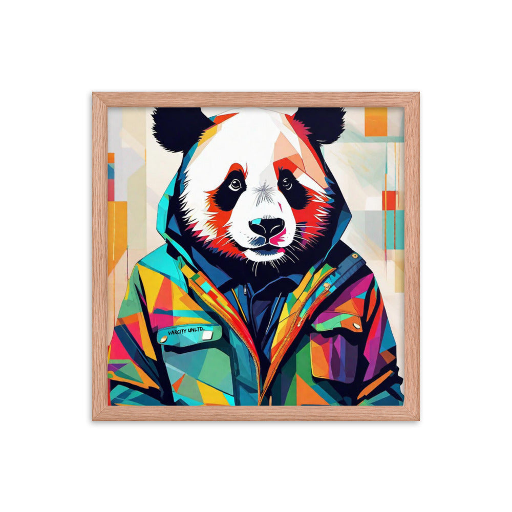 Varcity Unltd Framed Panda Poster