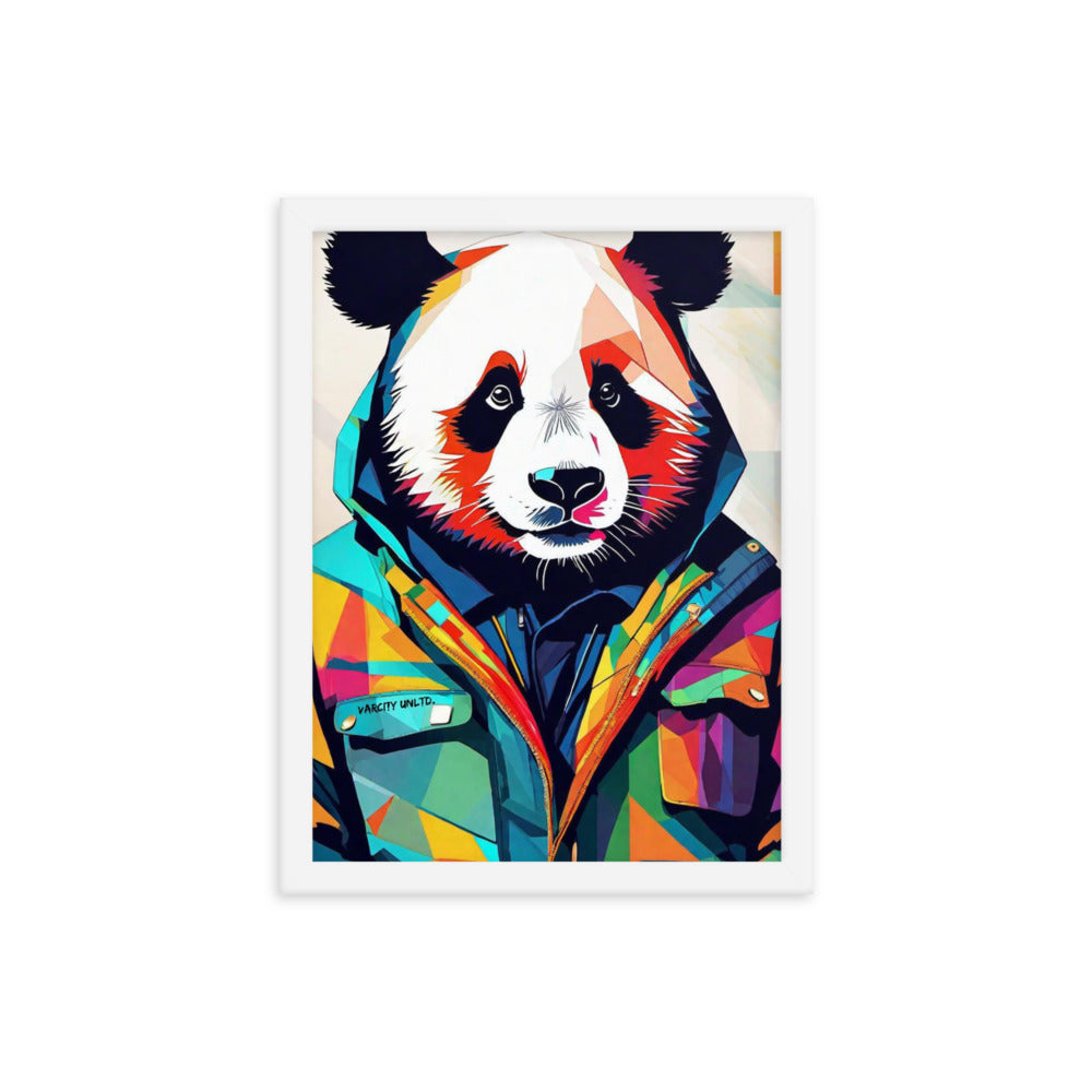 Varcity Unltd Framed Panda Poster