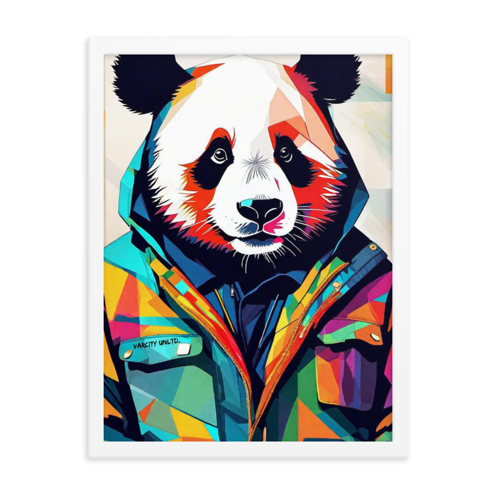 Varcity Unltd Framed Panda Poster