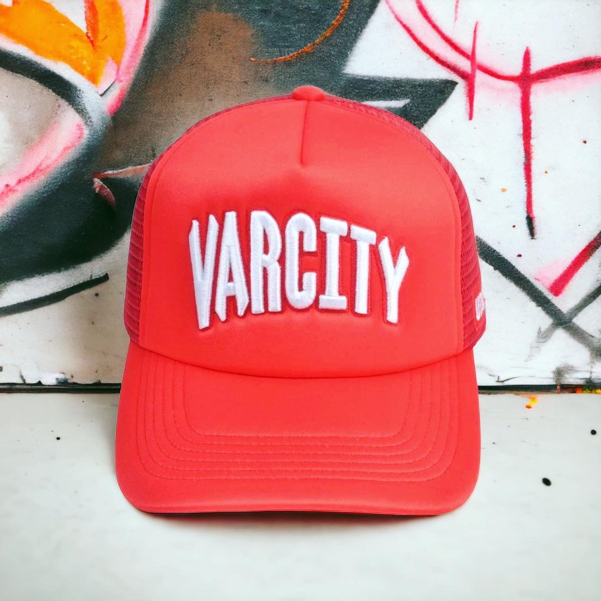 Signature Varcity ® Trucker Cap Scarlet